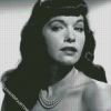 Black And White Beautiful Bettie Page Diamond Paintings