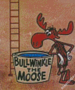 Bullwinkle J Moose Diamond Paintings