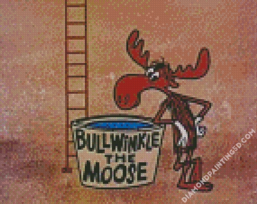 Bullwinkle J Moose Diamond Paintings