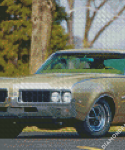 Green 1969 Oldsmobile Diamond Paintings