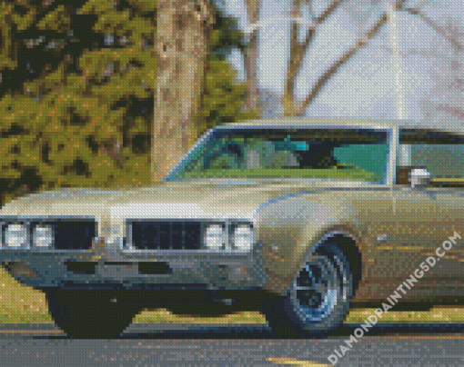 Green 1969 Oldsmobile Diamond Paintings