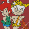 Pebbles And Bamm Bamm Show Diamond Paintings