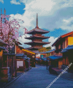 Japanese Scene Buildings Diamond Paintings