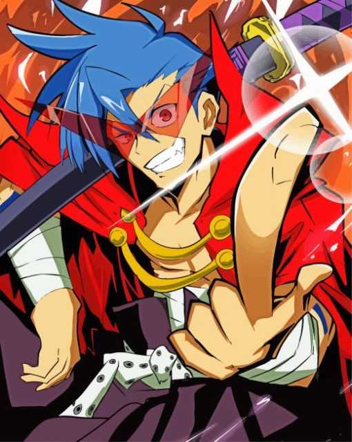 Kamina Tengen Toppa Gurren Lagann Diamond Paintings