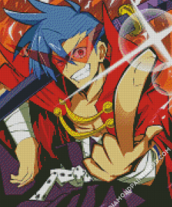 Kamina Tengen Toppa Gurren Lagann Diamond Paintings