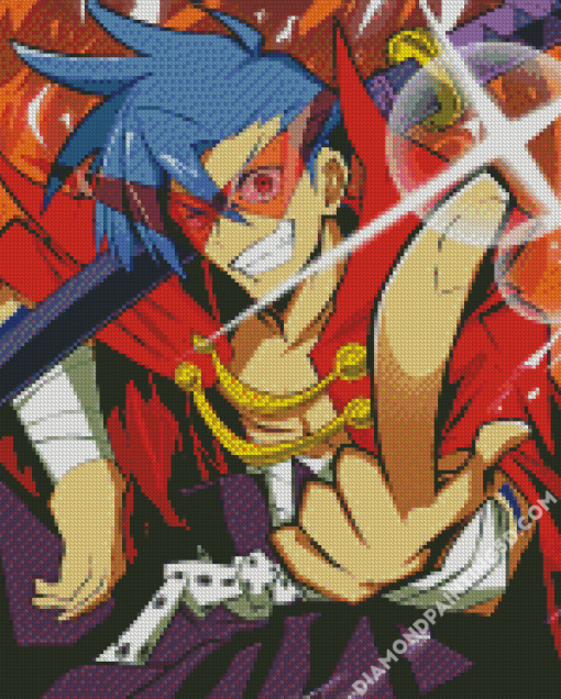 Kamina Tengen Toppa Gurren Lagann Diamond Paintings