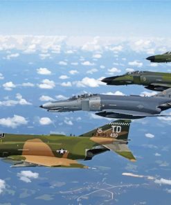 McDonnell Douglas F 4 Phantom II Planes Diamond Paintings