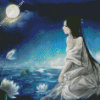 Moon Fantasy Woman Diamond Paintings