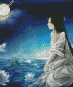 Moon Fantasy Woman Diamond Paintings