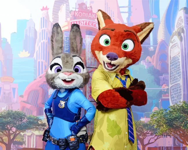 Nick Wilde Judy Hopps Diamond Paintings