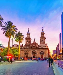 Plaza De Armas Santiago Chile Diamond Paintings