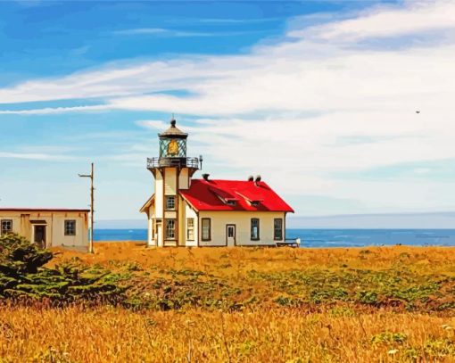 Point Cabrillo Lighthouse Diamond Paintings