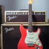 Red Fender Guitar Diamond Paintings