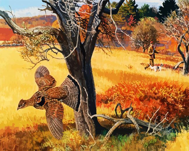 Ruffed Grouse Hunters Diamond Paintings