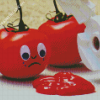 Ketchup Sad Tomatoes Diamond Paintings