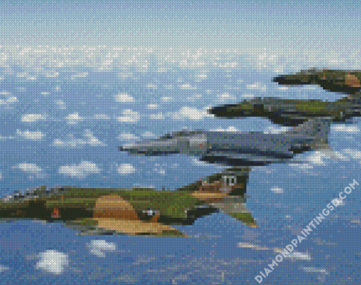 McDonnell Douglas F 4 Phantom II Planes Diamond Paintings