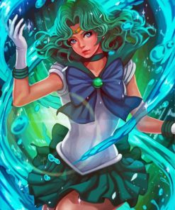 Sailor Neptune Japanese Character Diamond Paintings