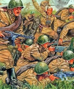 Soviet Infantry Diamond Paintings