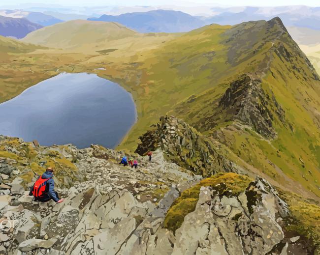 Striding Edge Mountains Diamond Paintings