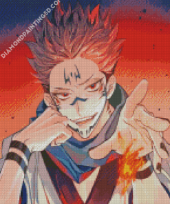 Sukuna Jujutsu Kaisen Manga Diamond Paintings