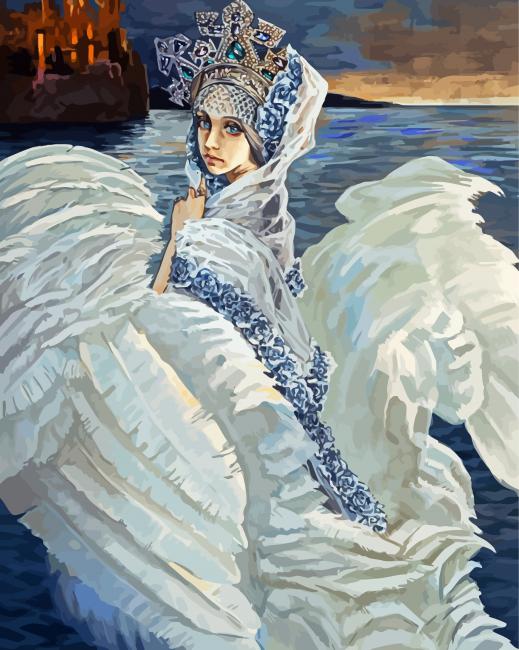 The Swan Princess Vrubel Art Diamond Paintings