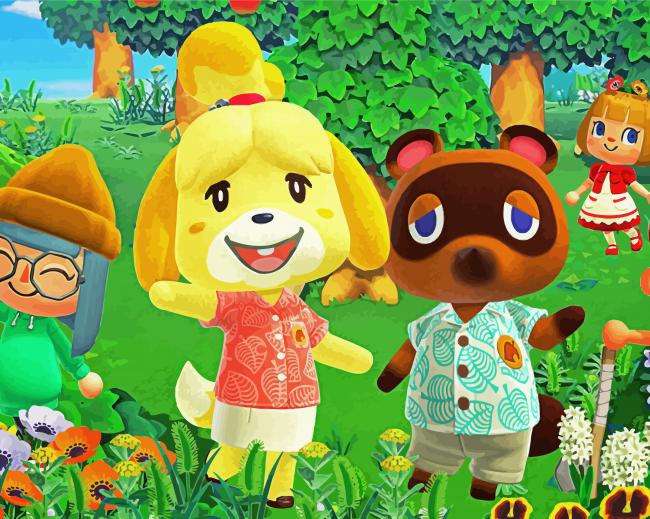 Video Game Animal Crossing Diamond Paintings