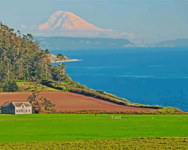 Whidbey Island Seascape Diamond Paintings