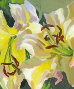 Yellow Lilly Art Diamond Paintings