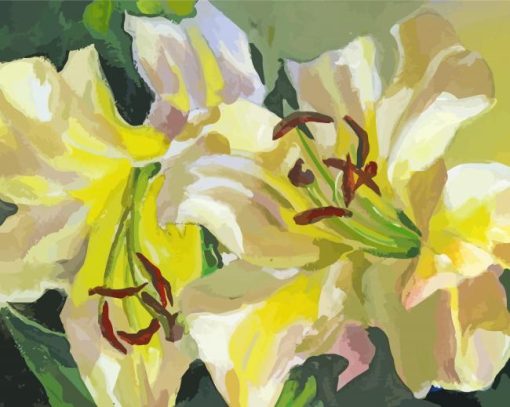 Yellow Lilly Art Diamond Paintings