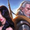 Yennefer And Geralt Art Diamond Paintings