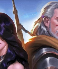 Yennefer And Geralt Art Diamond Paintings