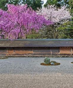 Zen Garden Pink Tree Diamond Paintings