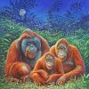 Aesthetic Orangutans Diamond Paintings