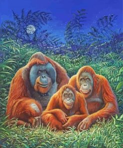 Aesthetic Orangutans Diamond Paintings