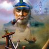 Aesthetic Sea Captain Diamond Paintings