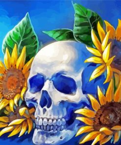 Aesthetic Skull Sunflower Diamond Paintings