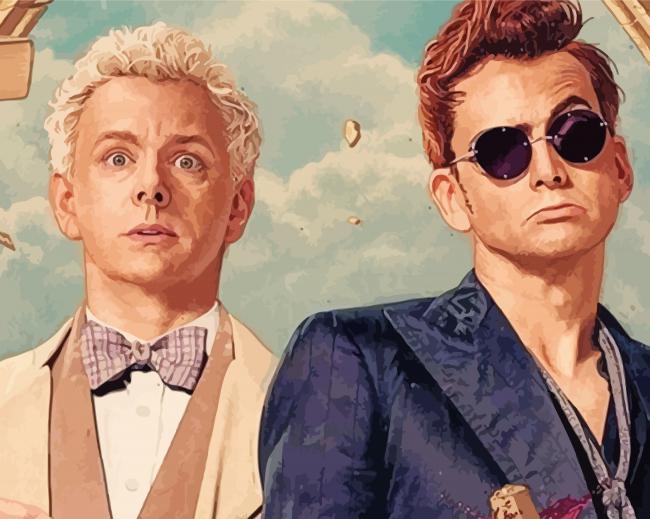 Aziraphale And Crowley Diamond Paintings