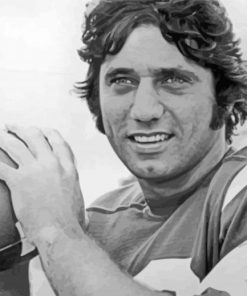 Black And White Joe Namath Diamond Paintings