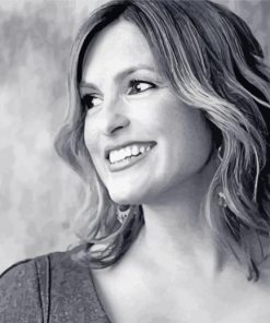 Black And White Mariska Hargitay Diamond Paintings