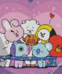 Bt21 Cartoon Diamond Paintings