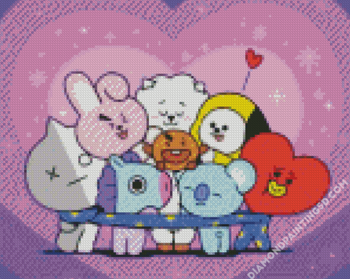 Bt21 Cartoon Diamond Paintings