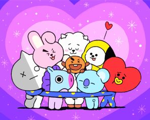 Bt21 Cartoon Diamond Paintings