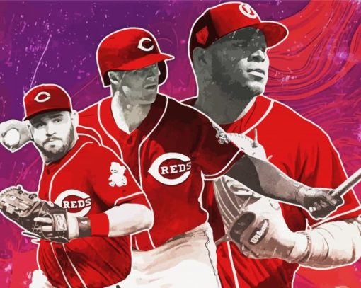 Cincinnati Reds Baseball Diamond Paintings