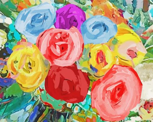 Colorful Contemporaries Flowers Diamond Paintings