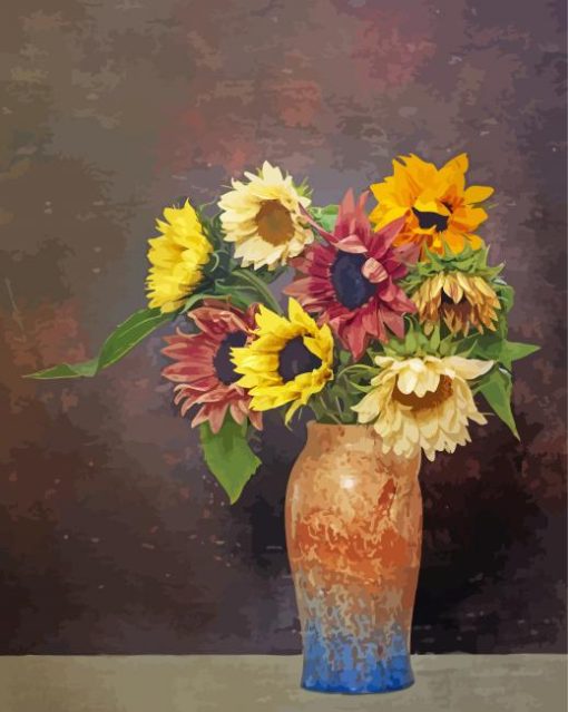 Colorful Sunflowers Diamond Paintings