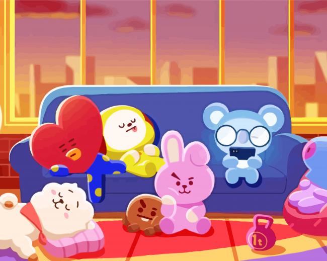 Cute Bt21 Diamond Paintings