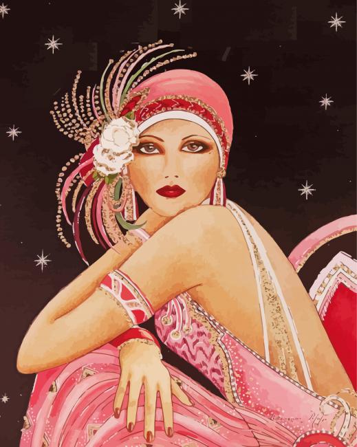 Deco Lady Diamond Paintings