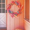 Easter Wreath On Pink Wall Diamond Paintings