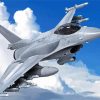 F16 Multirole Fighter Aircraft Diamond Paintings