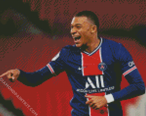 Footballer Kylian Mbappe Diamond Paintings